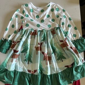 Oopsie Daisy Reindeer Christmas Dress